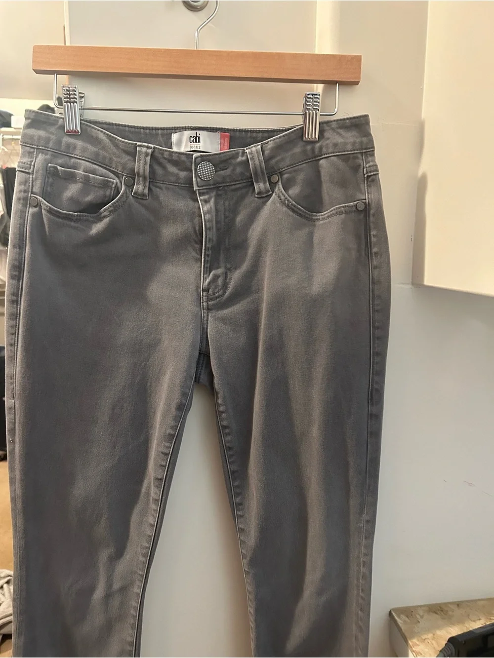 Cabi Smoked Pearl High-Rise Skinny Jeans